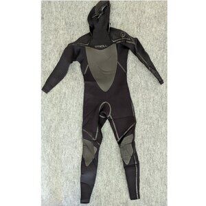 Womens Oneill Psycho 2x Hooded Wetsuit 6:4 - Size S Back Zip